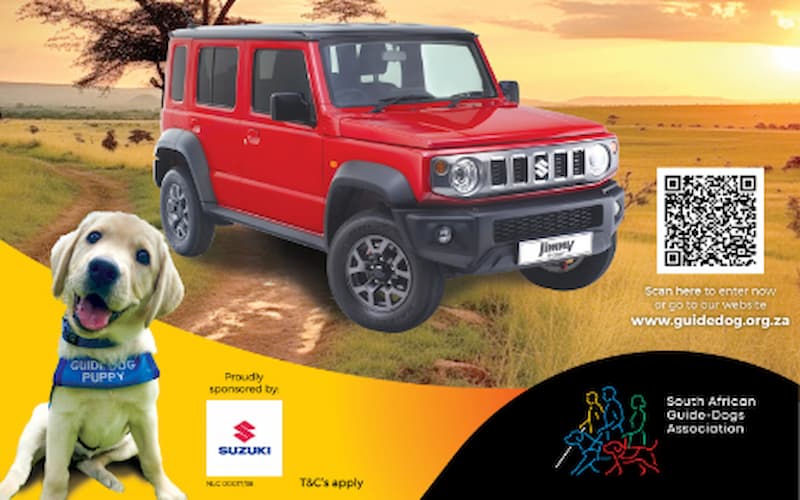 Automotive Online Competitions South Africa: Win a Suzuki Jimny 5-door. Hosted by Guide Dog.