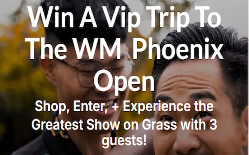 Travel & Vacations Online Competitions Arizona: Win a Trip to the 2025 Waste Management Phoenix Open in Arizona. Hosted by Yatta Golf.