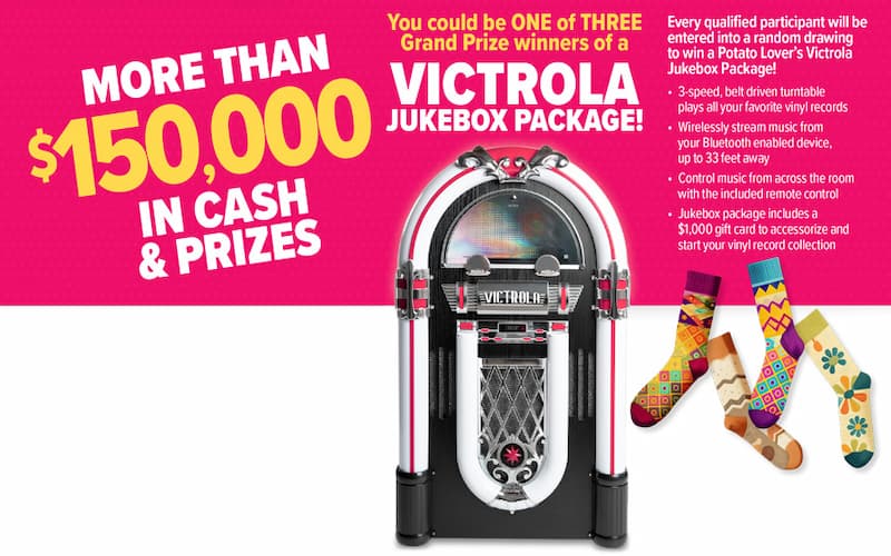 Gift Cards & Vouchers Online Competitions Idaho: Win a Victrola Jukebox Package with ,000 Gift Card. Hosted by Idoha Potato.