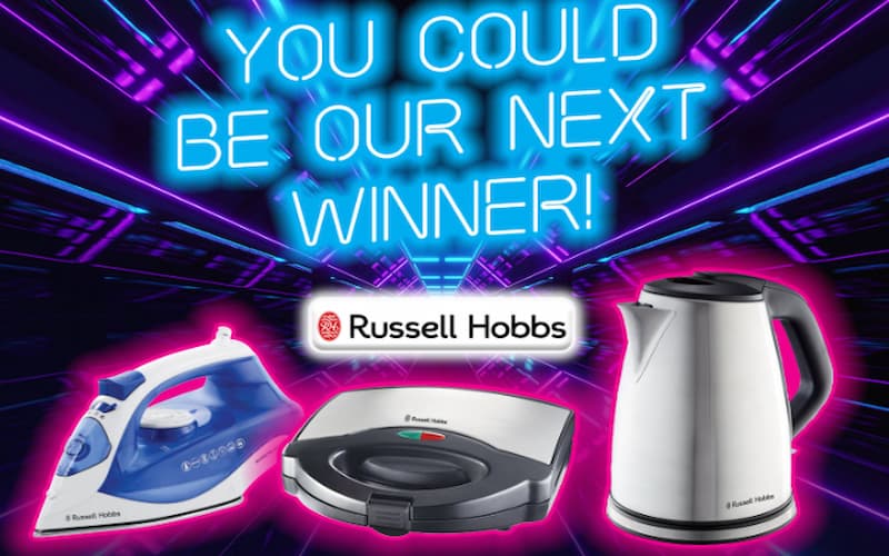 Appliances & Furniture Online Competitions South Africa: Win a Russell Hobbs 3-Piece Appliance Pack. Hosted by Non.