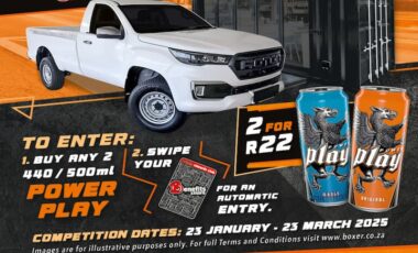 Automotive Online Competitions South Africa: Win a Business Starter Kit including a Foton Tunland G7 Bakkie and R20,000 in Boxer B Rewards. Hosted by Boxer.