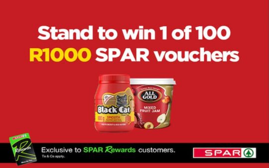 Gift Cards & Vouchers Online Giveaways South Africa: Win SPAR Vouchers worth R1000. Hosted by SPAR.