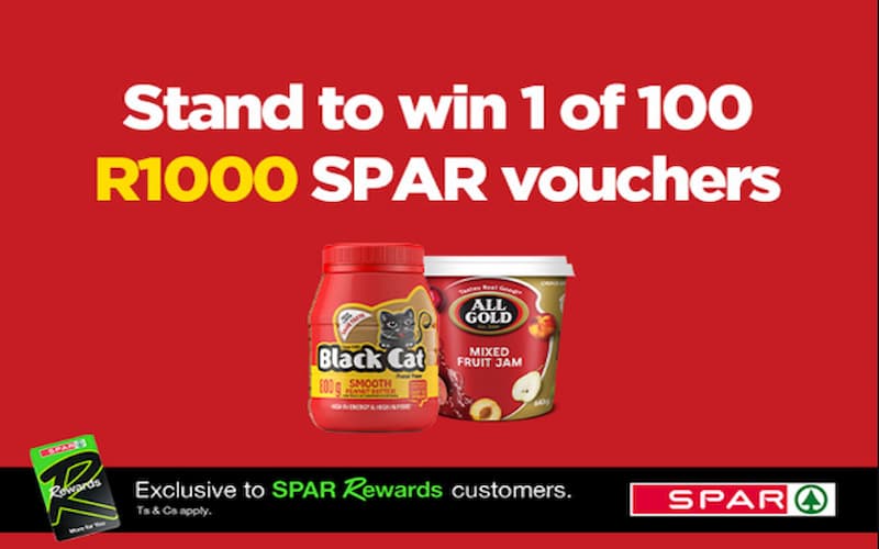 Gift Cards & Vouchers Online Giveaways South Africa: Win SPAR Vouchers worth R1000. Hosted by SPAR.