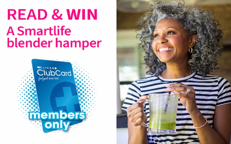 Appliances & Furniture Online Competitions South Africa: Win a Smartlife Blender and Ingredients Hamper. Hosted by Clicks.