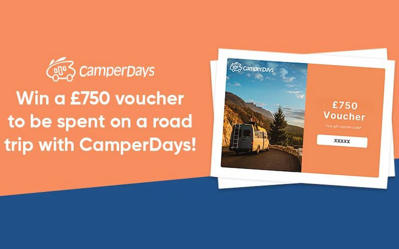 Gift Cards & Vouchers Online Giveaways UK: Win a £750 online voucher to spend at CamperDays. Hosted by ITV.