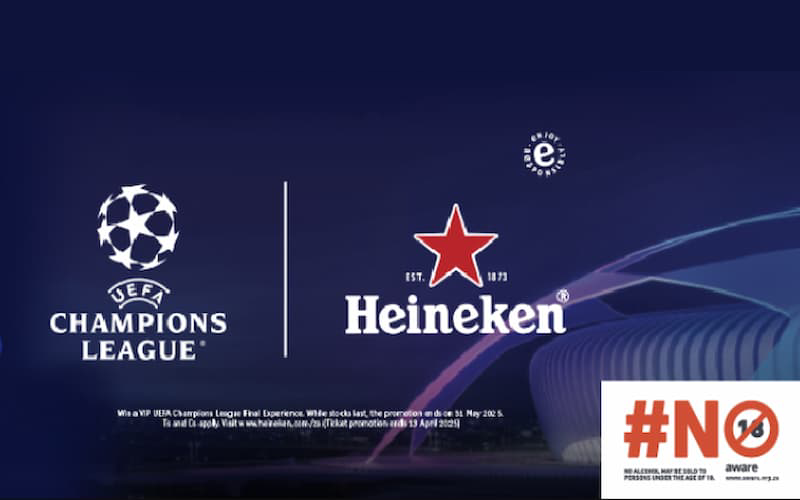 Movies & Entertainment Online Giveaways South Africa: Win Heineken UCL Branded Cap or VIP UEFA Champions League Experience. Hosted by Makro.