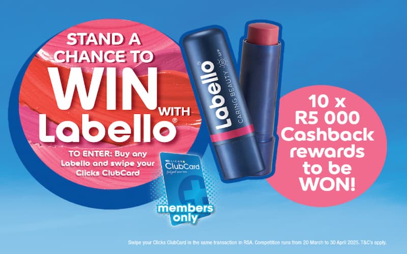 Money & Finance Online Competitions South Africa: Win R5,000 Cashback Reward. Hosted by Clicks.