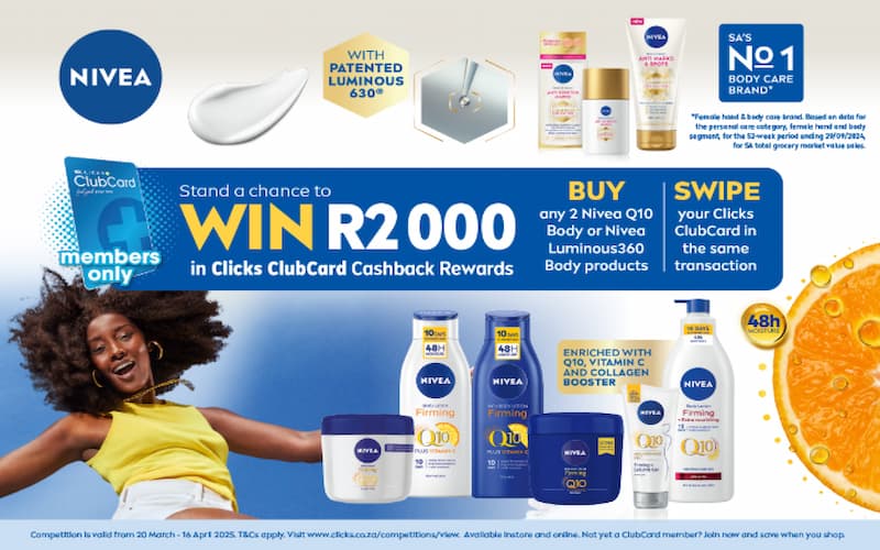 Money & Finance Online Giveaways South Africa: Win R2,000 Cashback Rewards. Hosted by Clicks.